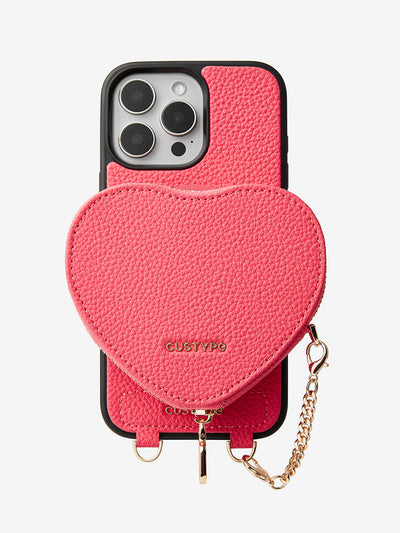 Heart Design Kit- Wireless Charging Phone Case With Detachable Pouch-Mobile Phone Cases-DETACHABLE WALLET & WIRELESS CHARGING-Custype