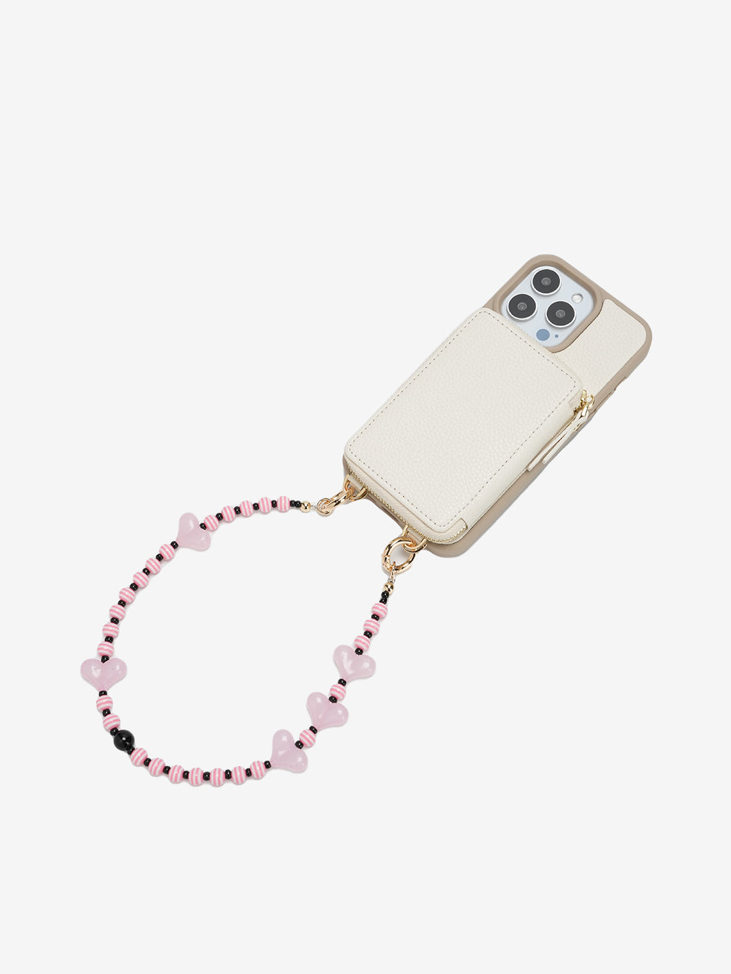 Gentleness Style- Pink Love Phone Case Wrist Strap