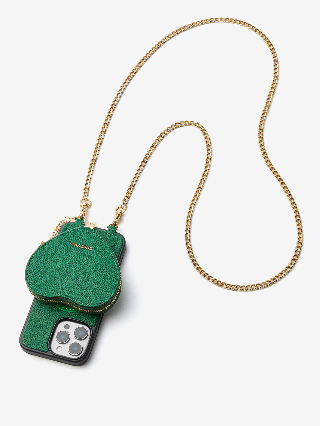 Custype レザー iPhone 16 ケース ストラップとカードホルダー付き