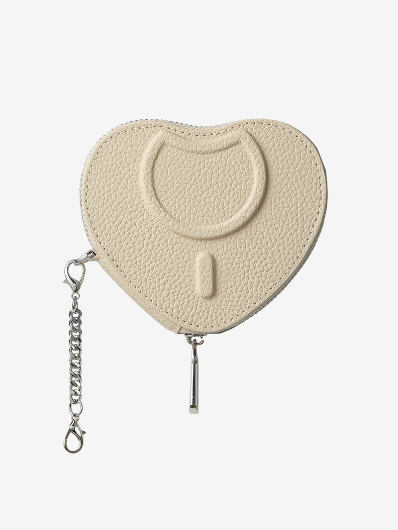 Silver Edge Kit- Detachable Heart Pouch-Mobile Phone Accessories-AIRPODS & LIPSTICK POUCH-Peach Pink-Custype