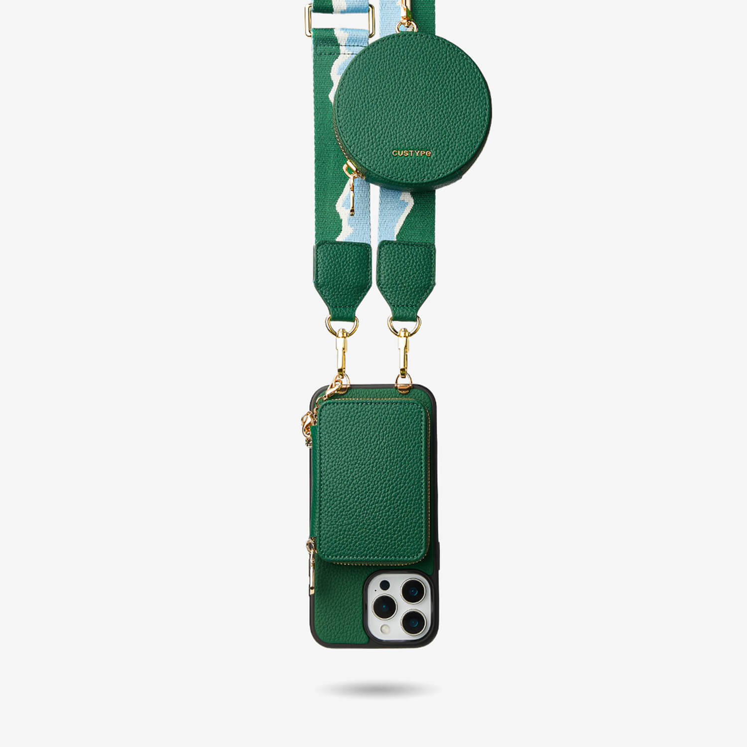 strap iphone case Green

