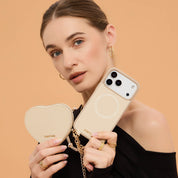 Heart Mate Kit- Lanyard Strap for iPhone Case with Magnetic Wallet-Mobile Phone Cases-DETACHABLE WALLET & WIRELESS CHARGING