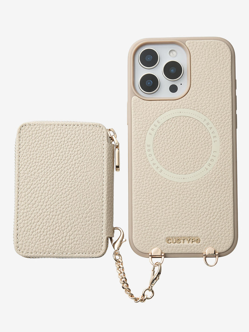 Beige wallet case
