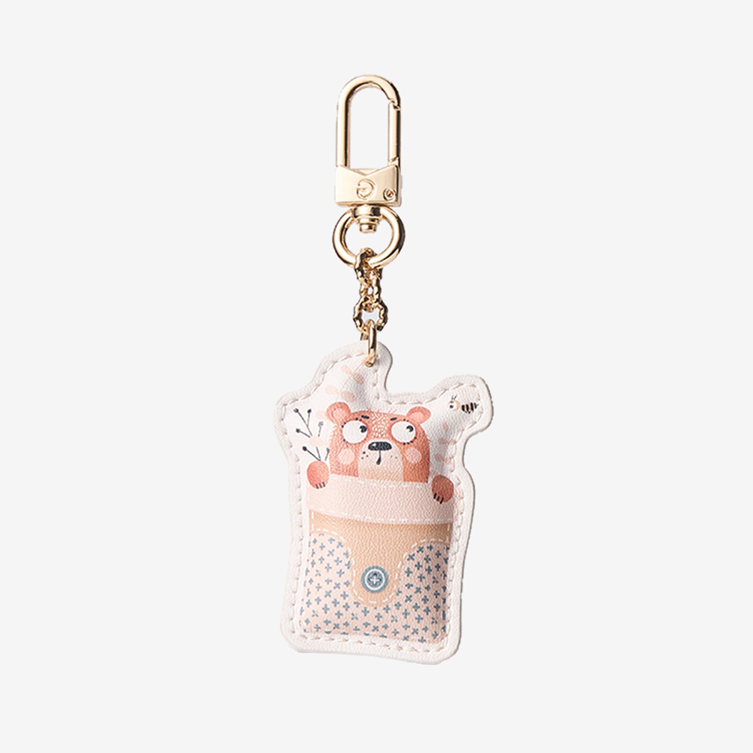 Elena Amo- Animal Theme Phone Charms-Mobile Phone Accessories-METAL HOOK & MICROFIBER LEATHER-Bear-Custype