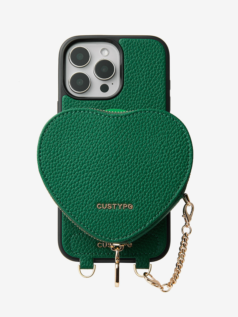  zipper heart pouch wireless charging case iPhone 16 Pro Max
