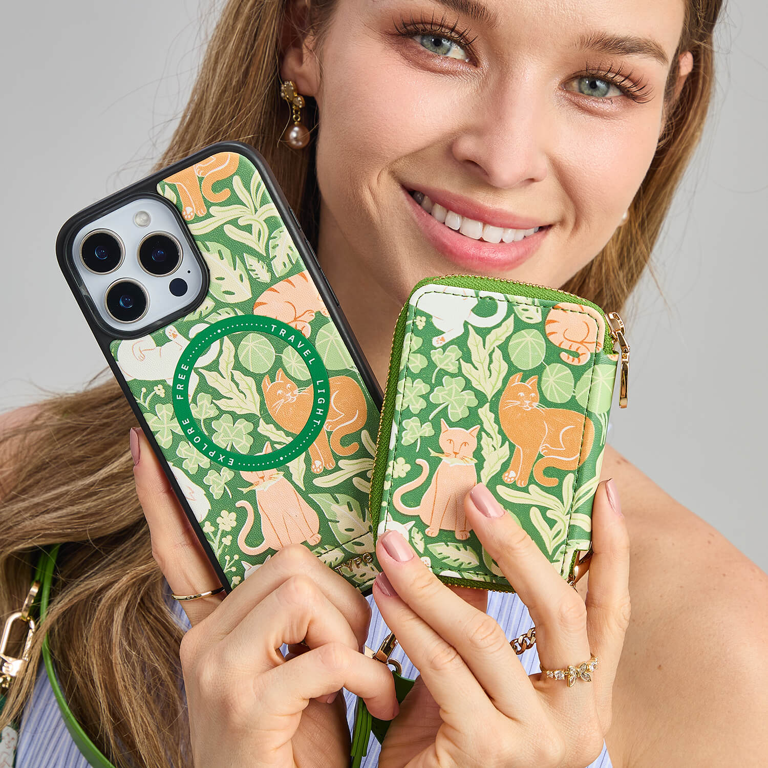 Lydia Ellen- Green Theme Phone Case Set – Custype