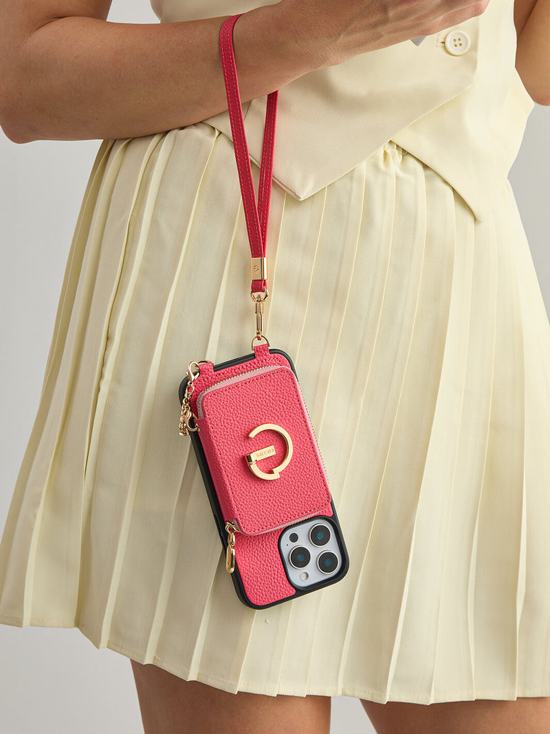 phone case with wristlet