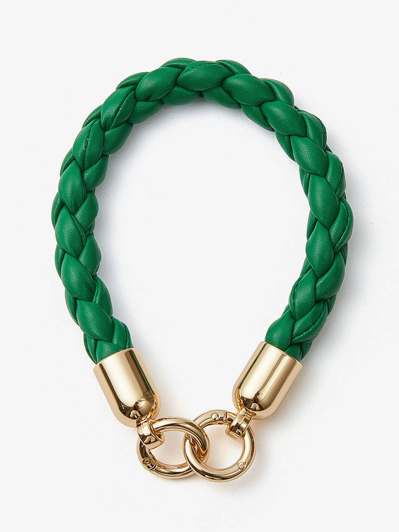 Double Ring Braided Phone Case Wrist Strap-Mobile Phone Accessories-PHONE CASE ACCESSORIES-Beige-Custype