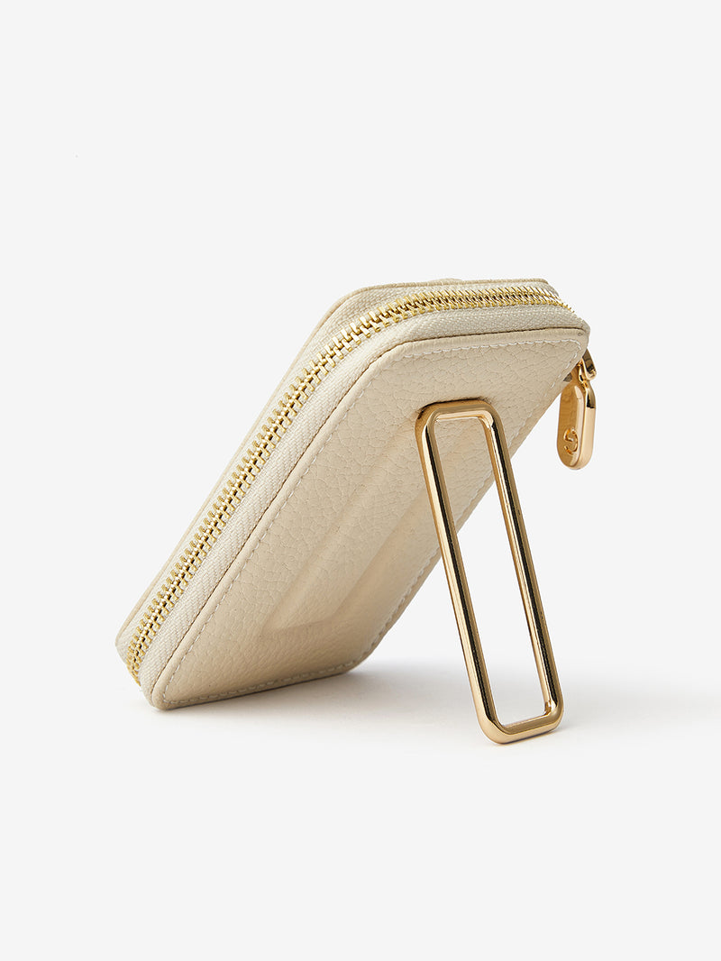 credit card holder for phone Beige

