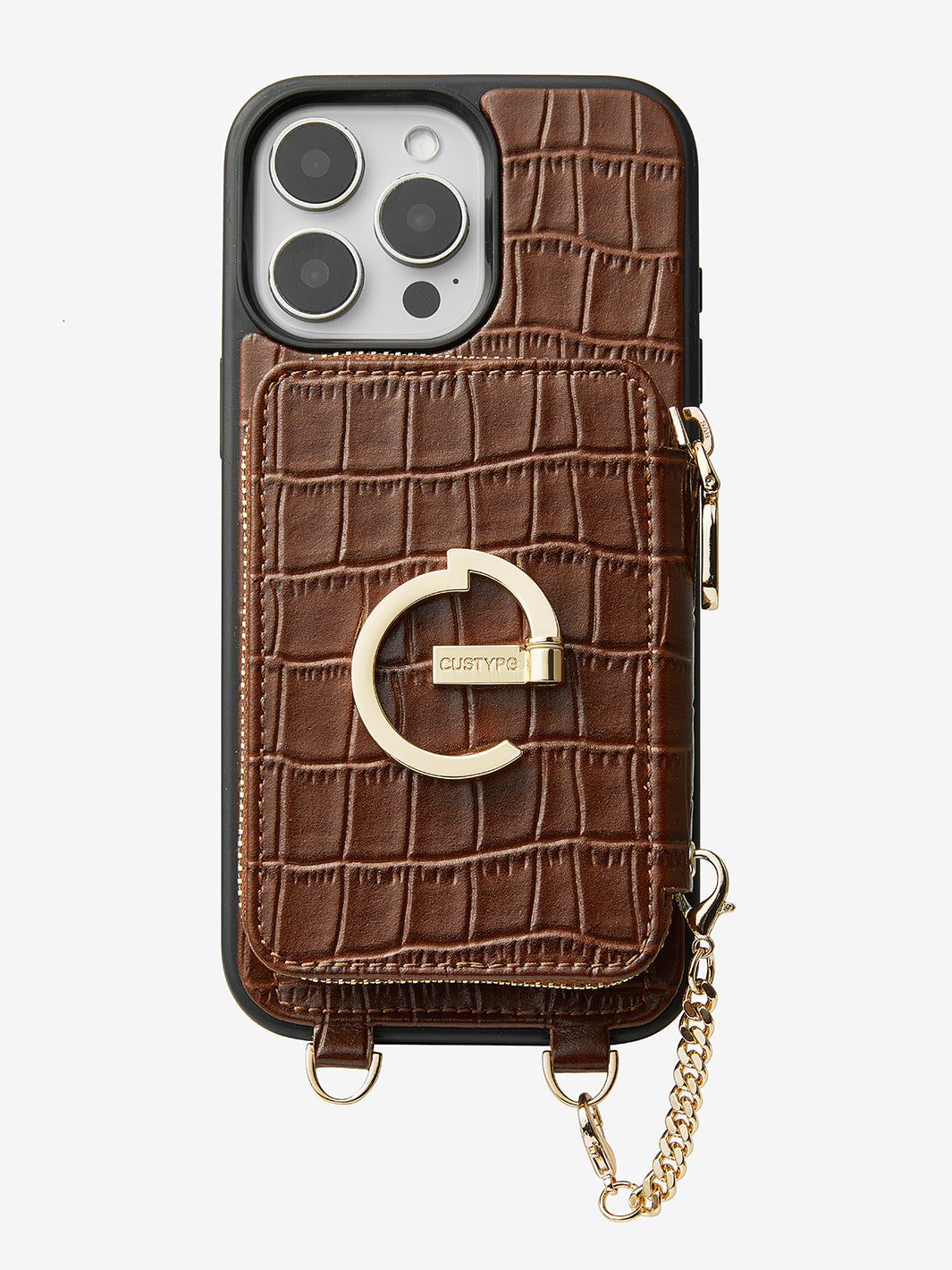 Crocodile Design Set- Detachable Wireless Charging E-stand Wallet Phone Case-Mobile Phone Cases-DETACHABLE WALLET & WIRELESS CHARGING-Custype