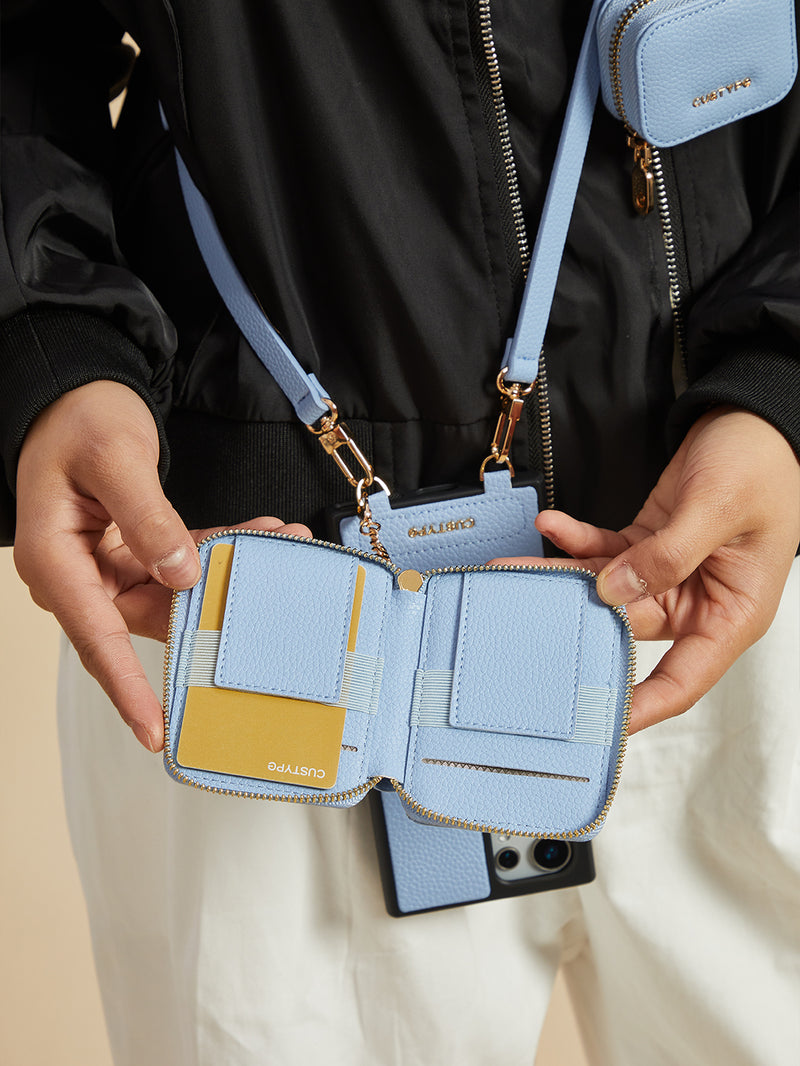 Unique Design Set- Samsung Galaxy Detachable Wireless Charging Phone Case AirPods Pouch Set-Custype