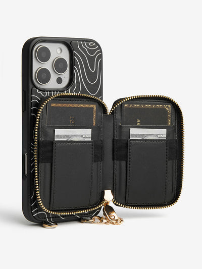 Print Style Trend- Luxury Lanyard Phone Case with Magsafe Wallet & Circle Pouch