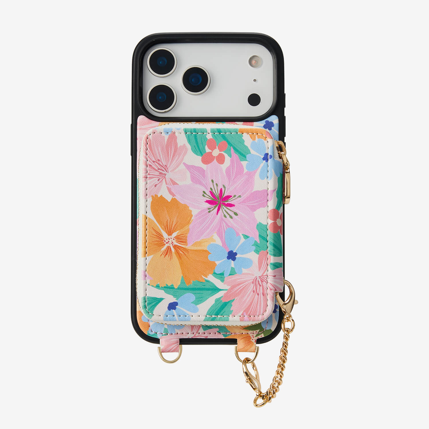 Aralma- Garden Theme Wallet Case with Strap & Pouch for iPhone