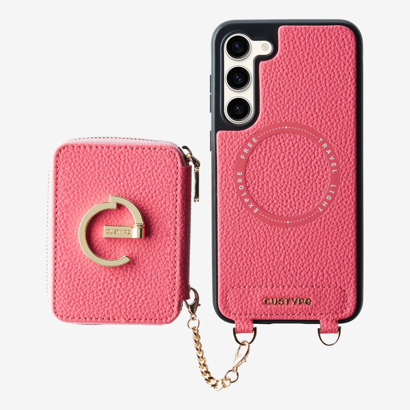 Original Design Set- Samsung Galaxy Wireless Charging Phone Case With Detachable Wallet