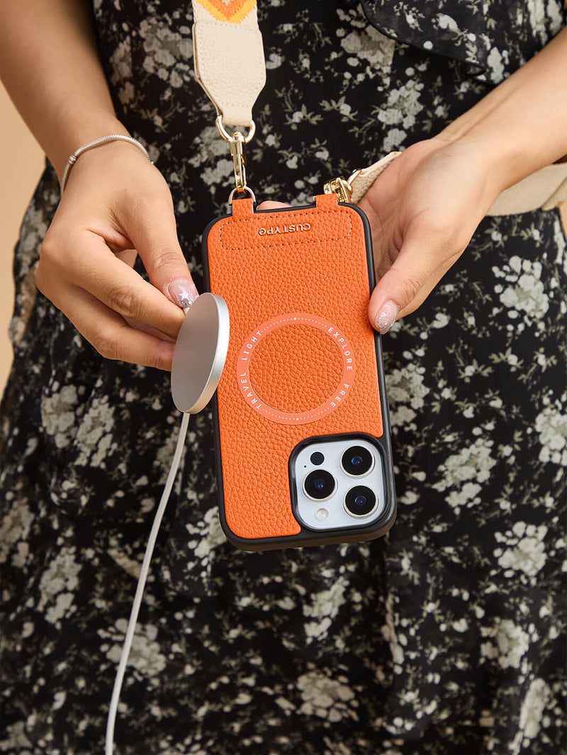 Sleek Design Kit- Webbing Crossbody Magnetic Phone Case-Mobile Phone Cases-DETACHABLE WALLET & ROUND POUCH-Custype