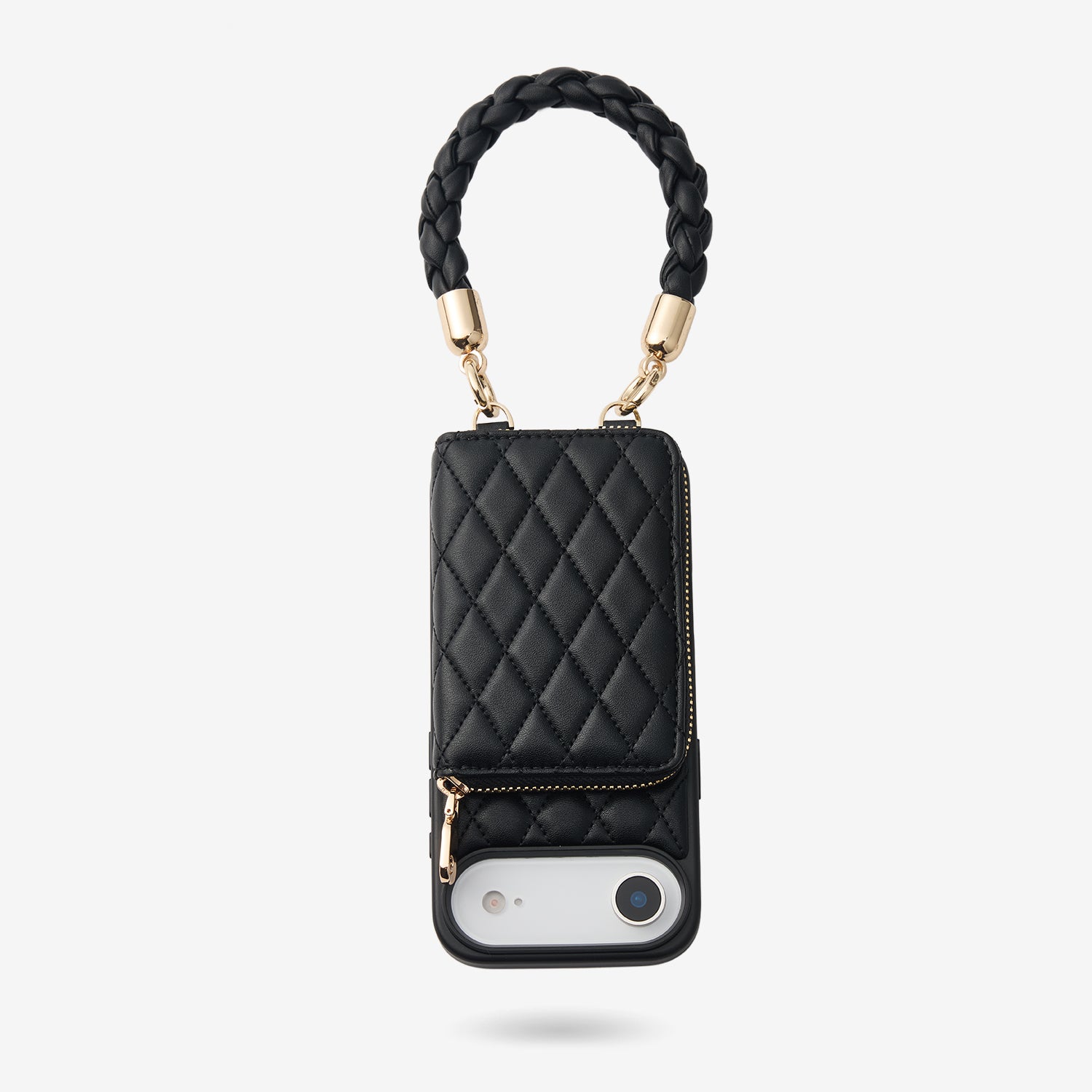 BraidTrend- Rope Style Strap Phone Case in Black-Mobile Phone Cases