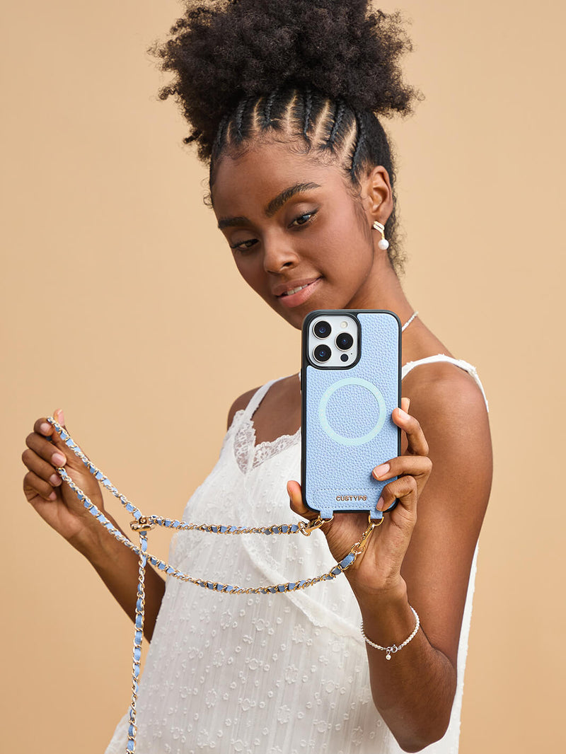 Sleek Design Kit- Phone Case with Magsafe & Elegant Strap-Mobile Phone Cases-DETACHABLE WALLET & WIRELESS CHARGING-Custype