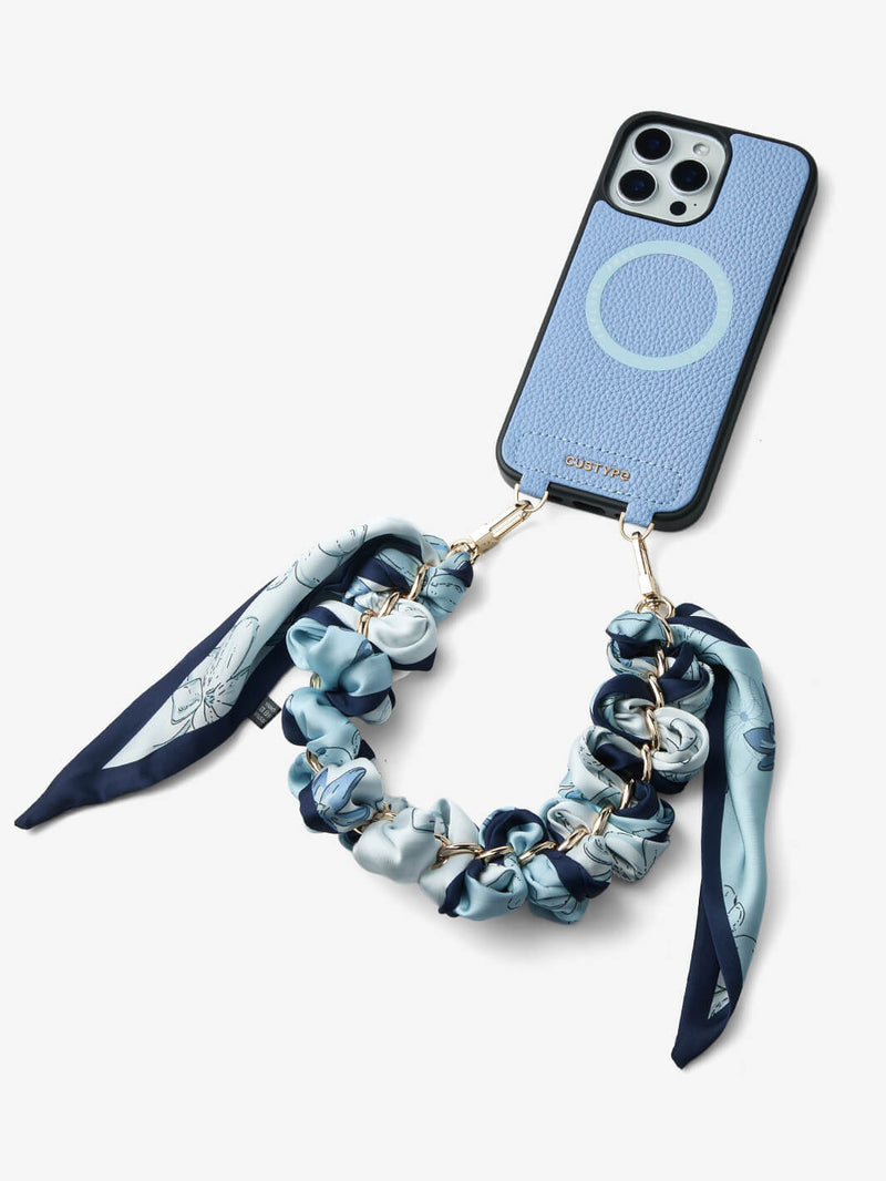 Minimal Style Kit- Silk Wristlet Phone Case for Wireless Charging-Mobile Phone Cases-WRISTBAND & PHONE POUCH-Custype