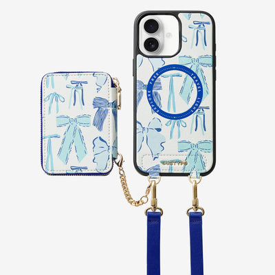 Print Style Trend- iPhone Strap Magsafe Compatible Case with Card Holder