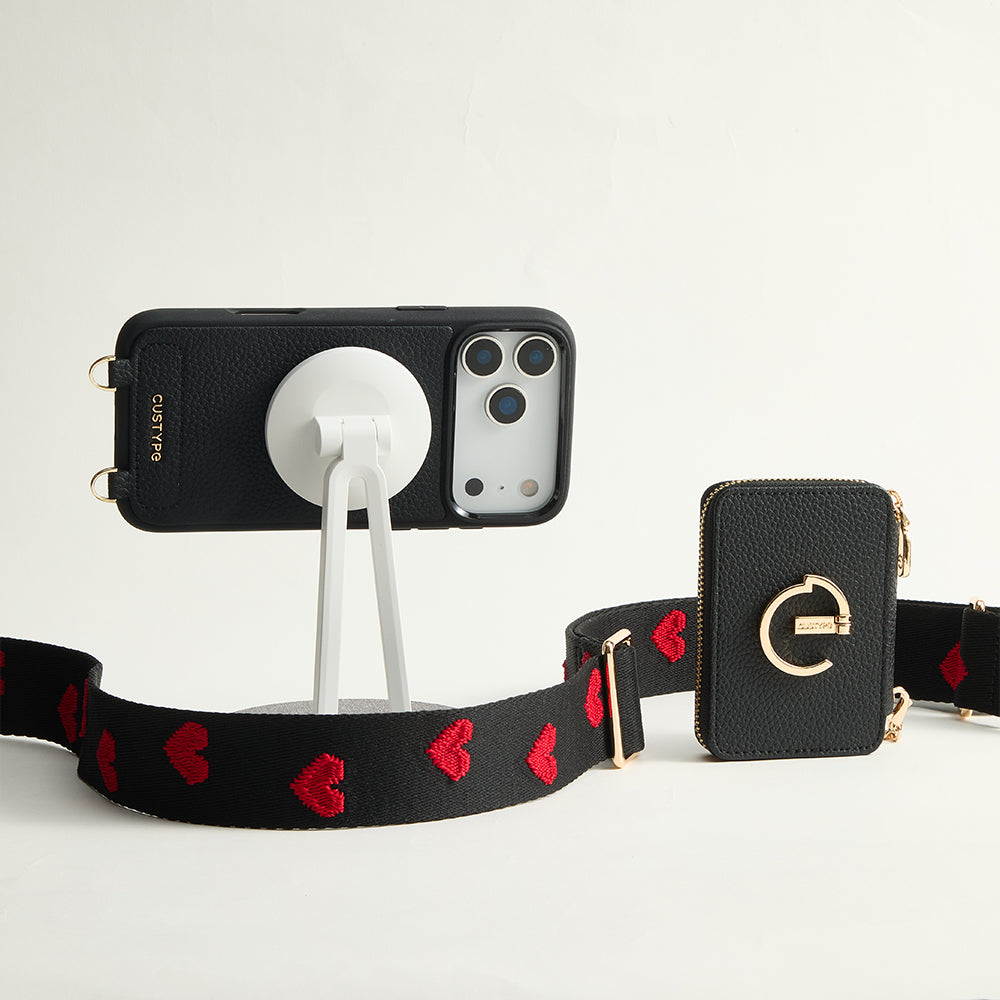 CUSTYPE 新品 iPhone17 ケース カバー ストラップ 5点セット Custype iPhone 17 スマホケース クロスボディストラップ