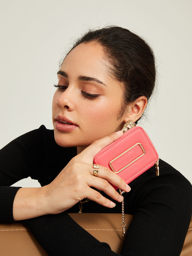 magnetic phone wallet pink

