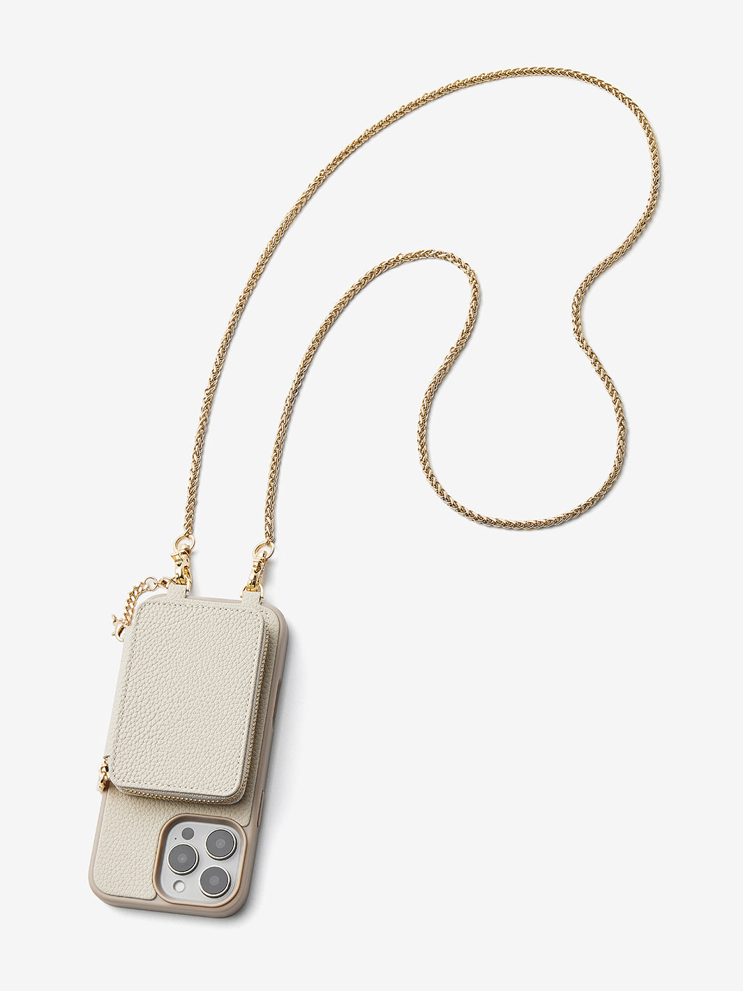 Slim Metal Chain- Removable Magnetic Phone Purse Case with Shoulder Strap