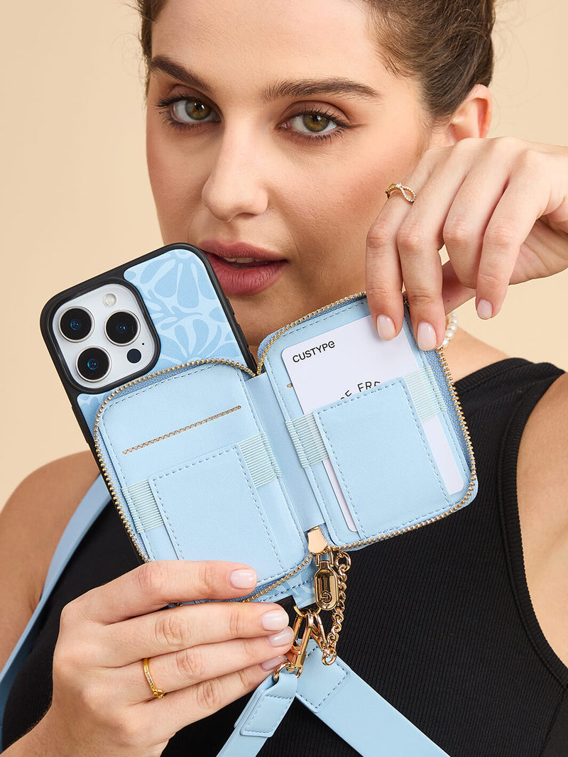 attachable designer phone wallet
