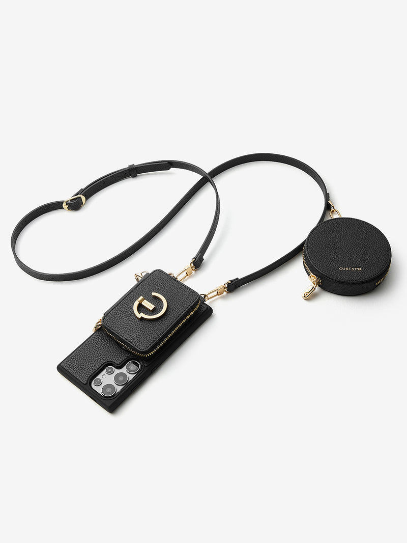 Original Design Set- Samsung Galaxy Wireless Charging Phone Case Round Pouch Set-Mobile Phone Cases-Custype