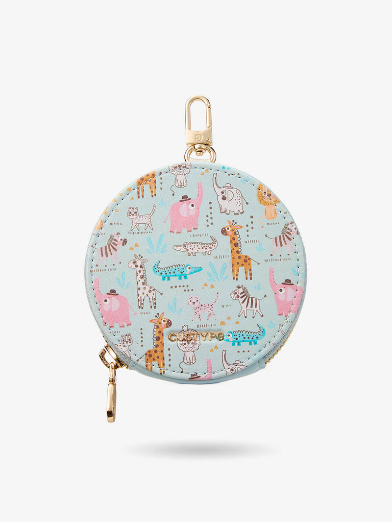 round makeup pouch
