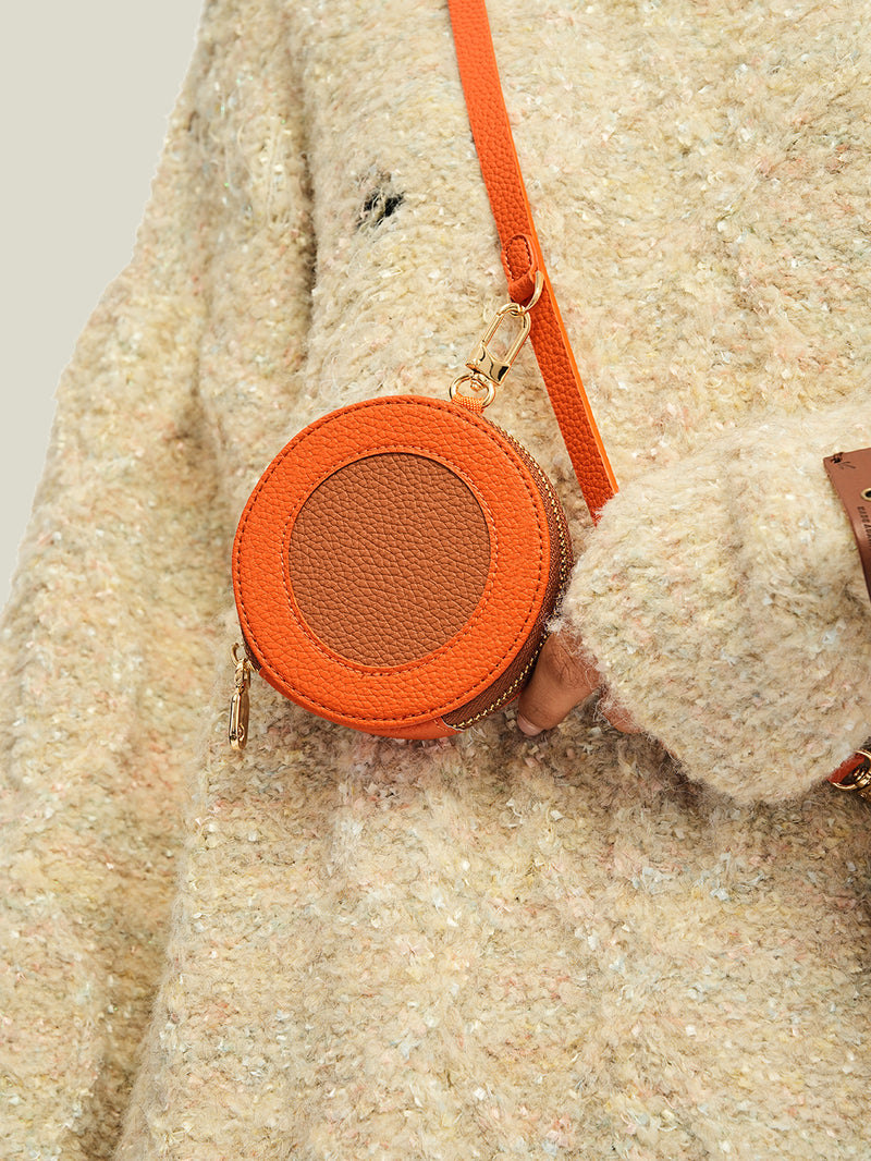 Original Design Set- Samsung Galaxy Magsafe Phone Case With Round Pouch Set-Mobile Phone Cases-DETACHABLE WALLET & ROUND POUCH-Black-Samsung S25 Ultra-Custype