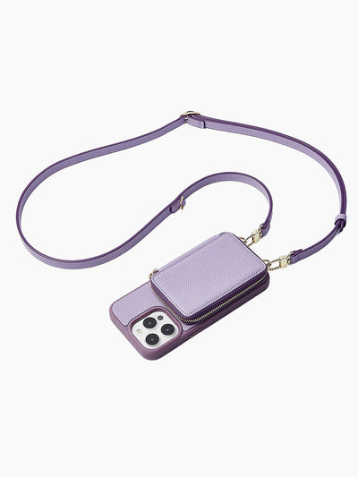 wallet phone case-purple