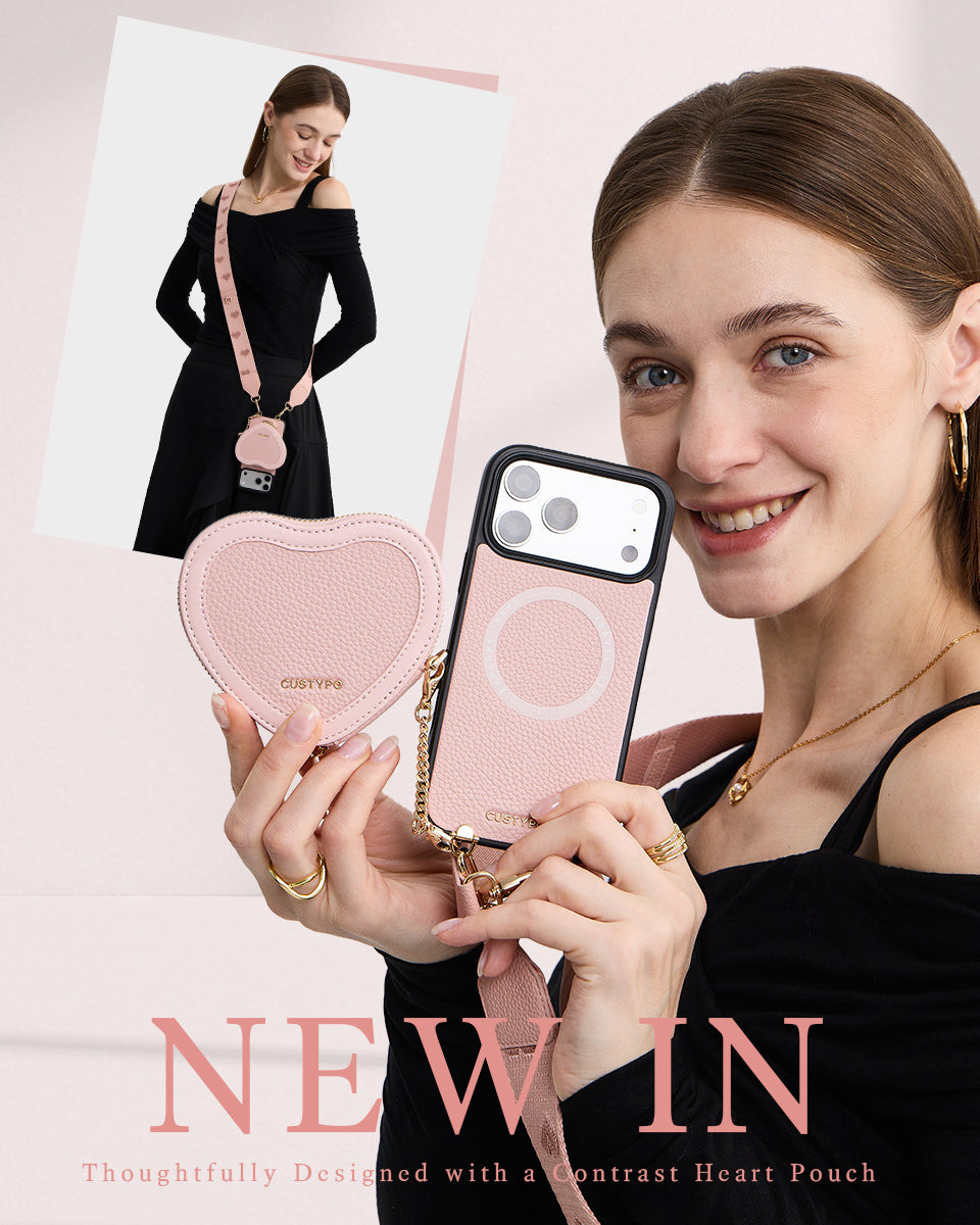 Custypeオリジナルクロスボディスマホケースセット（リストストラップ