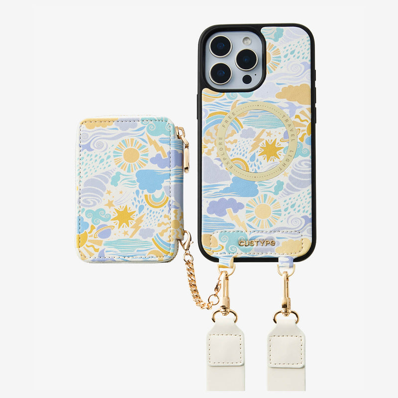 designer phone case with shoulder strap
