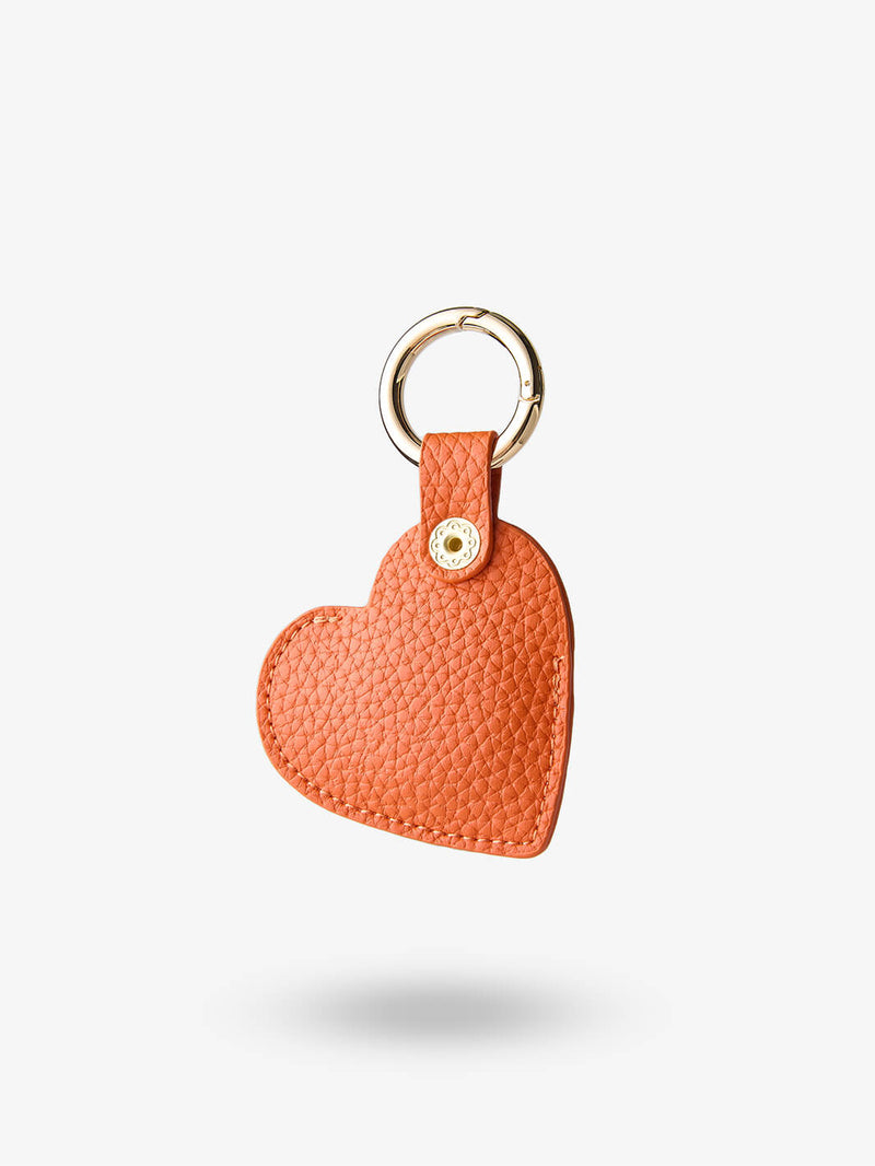 Heart AirTag Case-AirTag Case-Lychee Pattern Leather Mini Zip Pouch-Custype