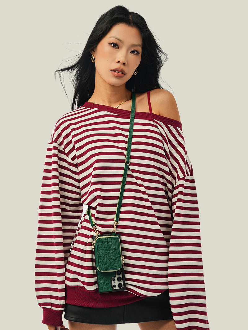 Unique Design Set- Samsung Galaxy Detachable Wireless Charging Crossbody Wallet Phone Case Set-Mobile Phone Cases-DETACHABLE WALLET & PHONE POUCH-Beige-Samsung S24 Ultra-Custype