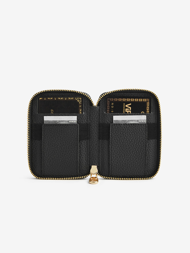 magnetic phone case with wallet Black
