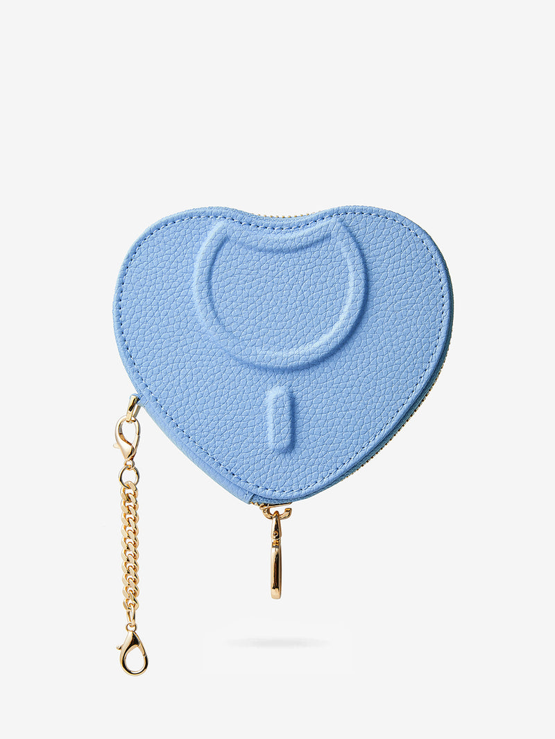 zipper heart pouch coin purse