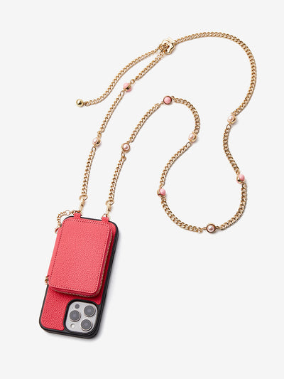 Candy Chain Assembly- Pearl Chain Purse iPhone Case Supporting Magsafe