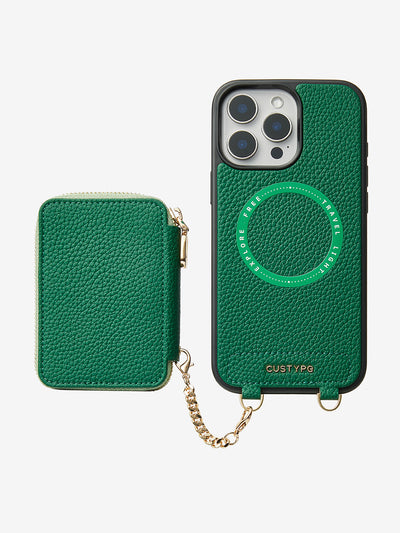 Unique Design Set- Wireless Charging Phone Case With Detachable Wallet