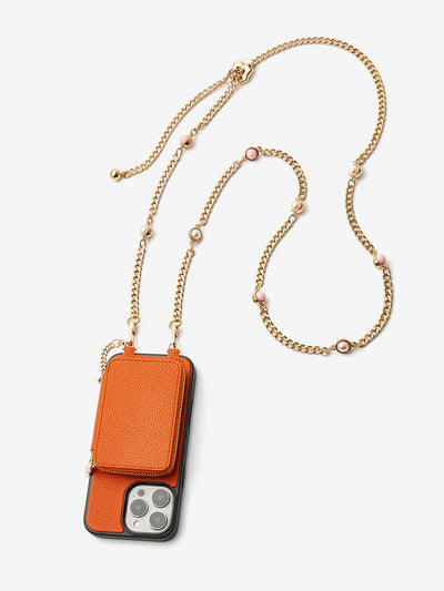 Candy Chain Assembly- Pearl Chain Purse iPhone Case Supporting Magsafe