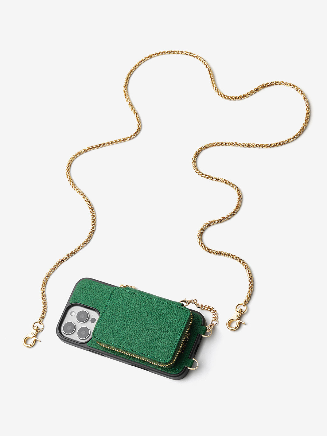 Slim Metal Chain- Removable Magnetic Phone Purse Case with Shoulder Strap