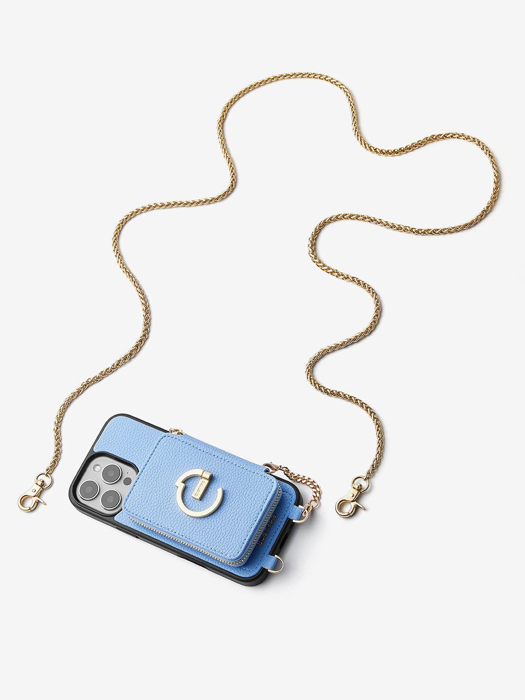 Slim Metal Chain- Magnetic Crossbody Phone Case with Card Holder