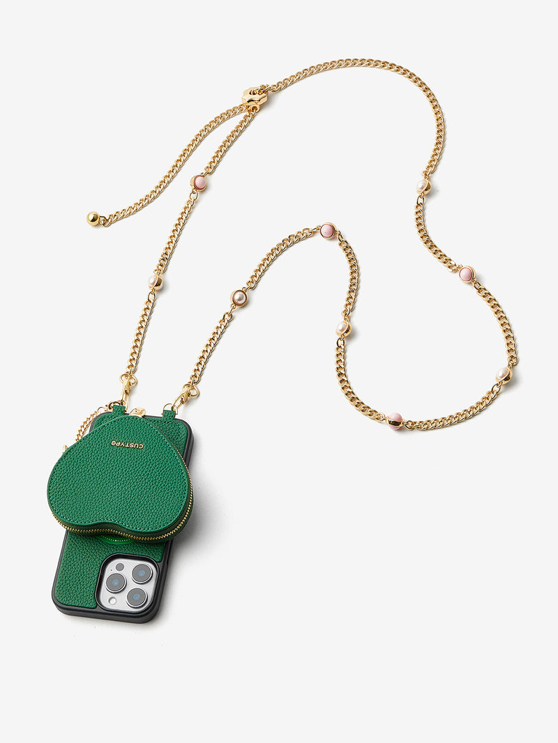 popular phone case zipper heart pouch iPhone 16 Pro 
