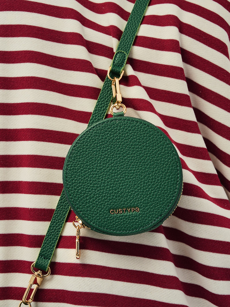 Unique Design Set- Samsung Galaxy Detachable Wireless Charging Crossbody Wallet Phone Case Round Pouch Set-Mobile Phone Cases-DETACHABLE WALLET & ROUND POUCH-Beige-Samsung S24 Ultra-Custype