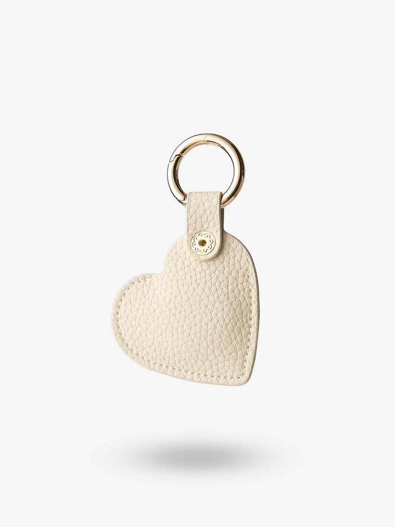 Heart AirTag Case-AirTag Case-Lychee Pattern Leather Mini Zip Pouch-Custype