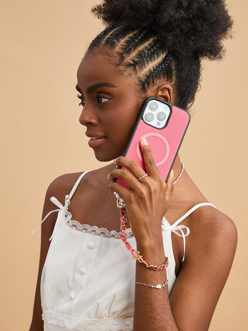 Minimal Style Kit- Magnetic Phone Case with Elegant Wristlet-Mobile Phone Cases-WRISTBAND & PHONE POUCH-Custype