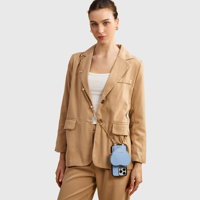 travel phone casezipper heart pouchiPhone 16 Pro Max
