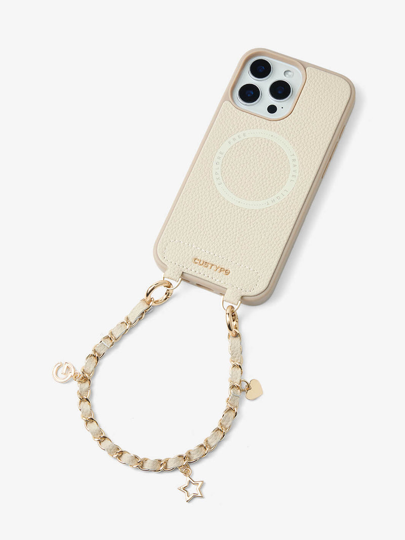 Minimal Style Kit- Magnetic Phone Case with Elegant Wristlet-Mobile Phone Cases-WRISTBAND & PHONE POUCH-Custype