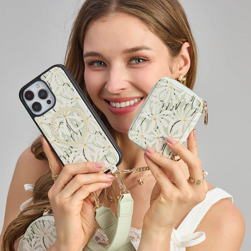 attachable designer phone wallet
