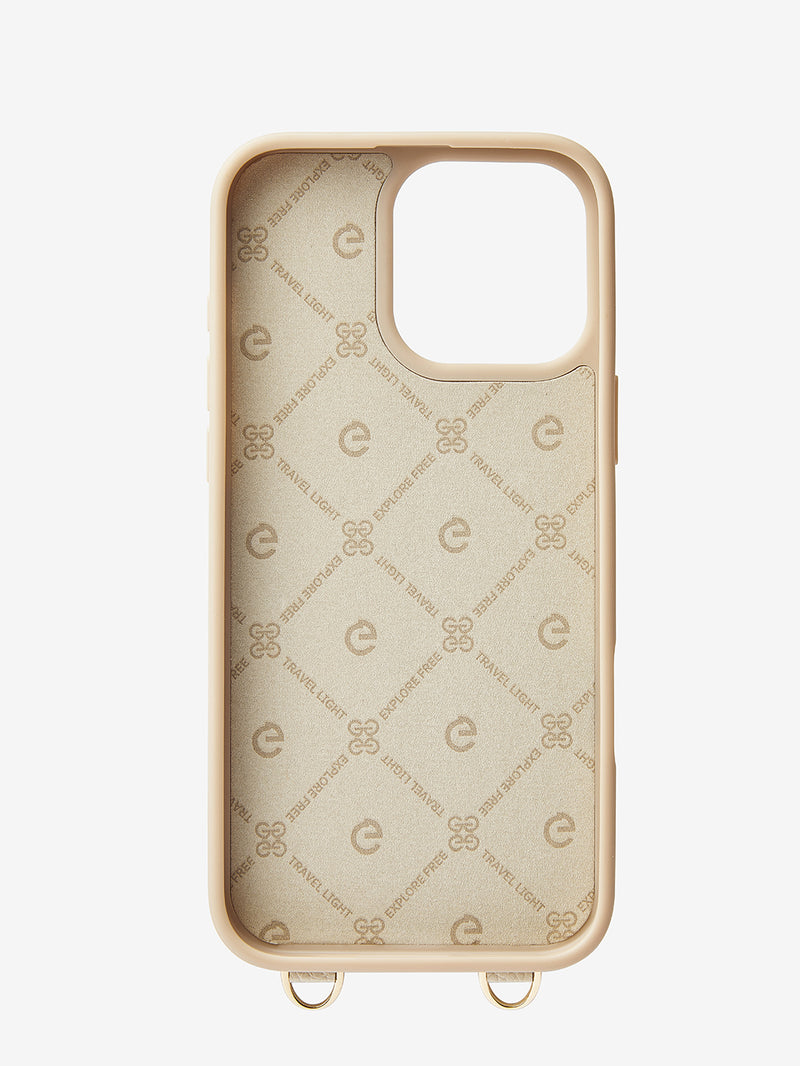 Beige vacation phone case iPhone 16 Pro
